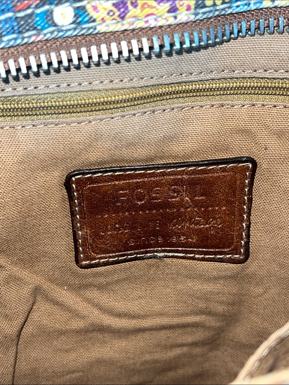 Fossil Multicolor Quilted Patchwork Crossbody Bag - Picture 11 of 16